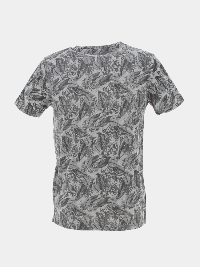 T-shirt feuillage vigo gris homme - Teddy Smith