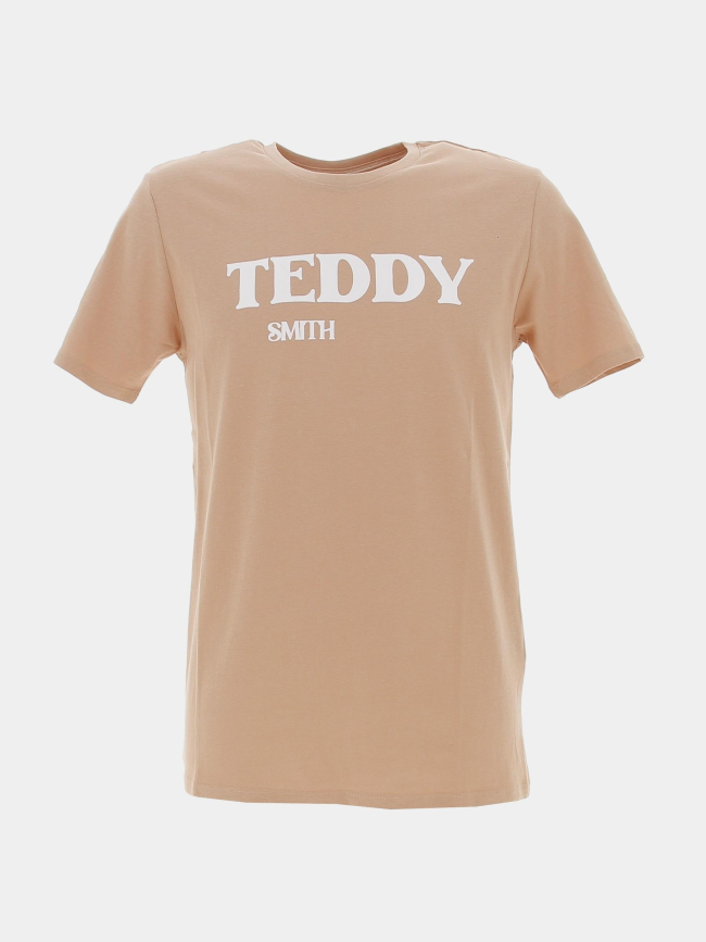 T-shirt finn beige homme - Teddy Smith