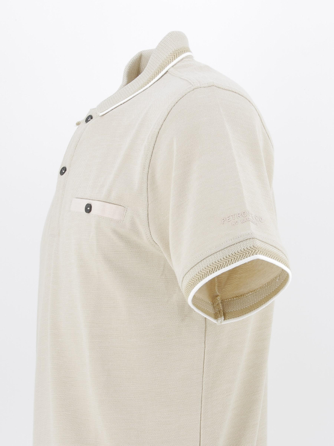 Polo manches courtes beige homme - Petrol Industries