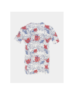 T-shirt à fleurs aop blanc bleu homme - Petrol Industries