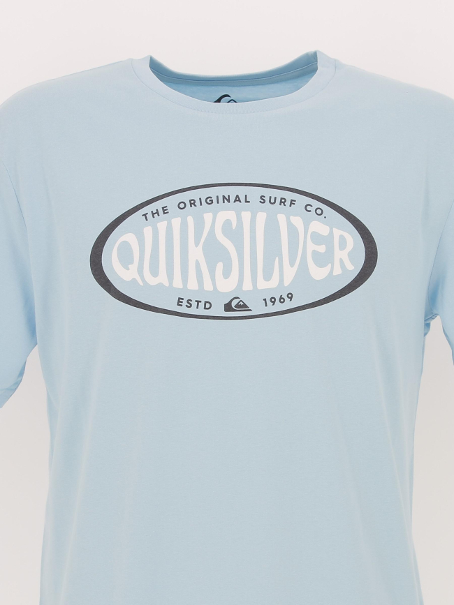 T-shirt in circle bleu turquoise homme - Quiksilver