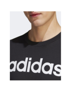 T-shirt linear logo noir homme - Adidas