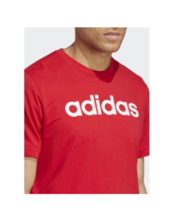 T-shirt linear rouge homme - Adidas
