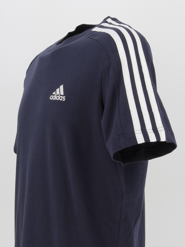 T-shirt sportswear 3 stripes bleu marine homme - Adidas