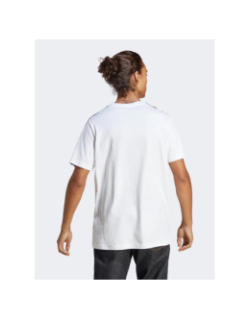 T-shirt 3 stripes logo brodé blanc homme - Adidas