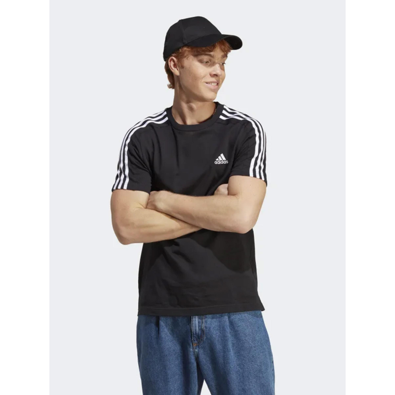 T-shirt sportswear 3 stripes noir homme - Adidas
