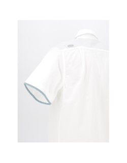 Chemise bord manches bleu uni cory blanc homme - Oxbow