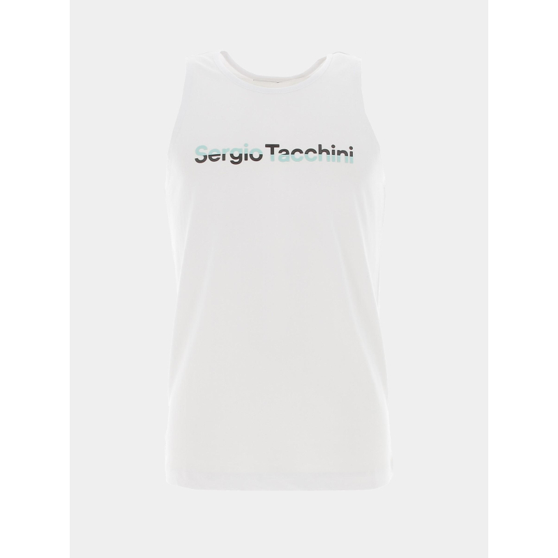 Débardeur tobin logo bicolore blanc homme - Sergio Tacchini