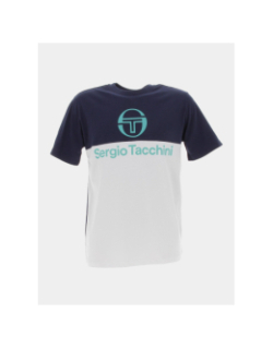 T-shirt frave bleu marine blanc homme - Sergio Tacchini