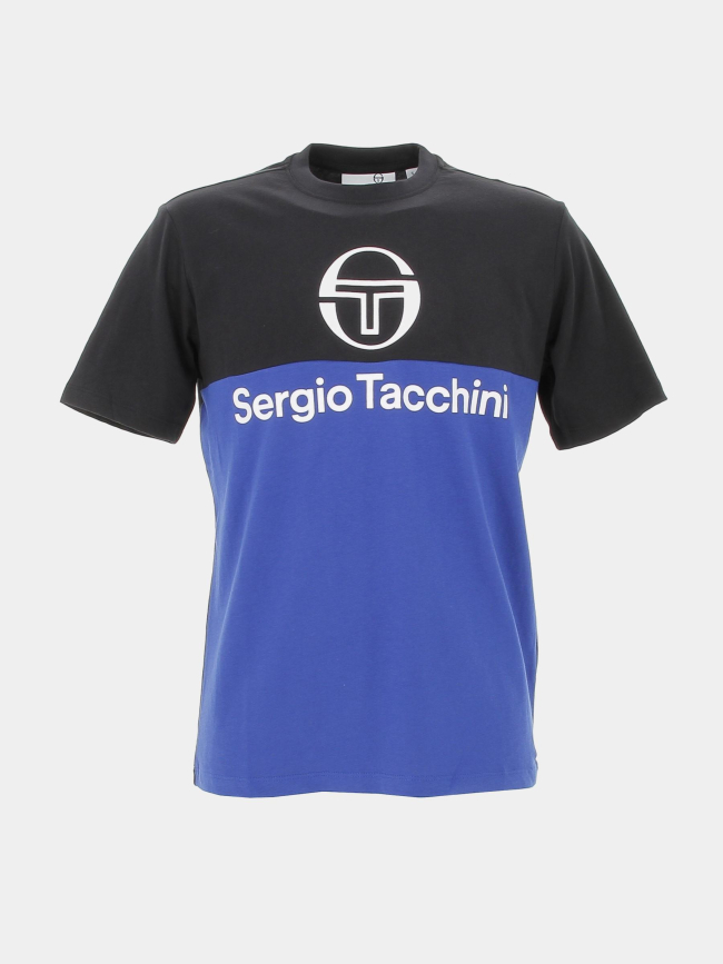 T-shirt frave noir bleu homme - Sergio Tacchini