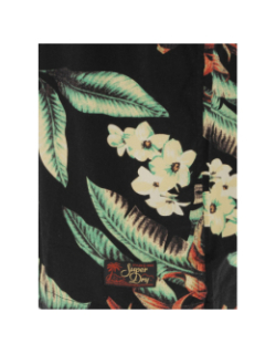 Chemise à fleurs hawaienne vintage noir homme - Superdry