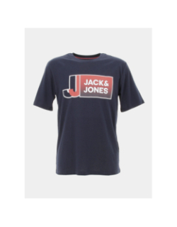 T-shirt cologan bleu marine homme - Jack & Jones