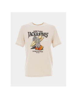T-shirt beachbone beige homme - Jack & Jones