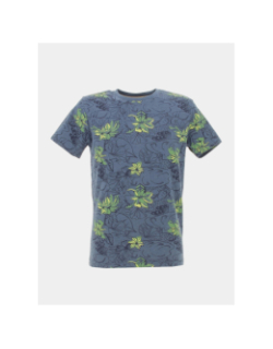 T-shirt à fleurs vert bleu marine homme - Petrol Industries