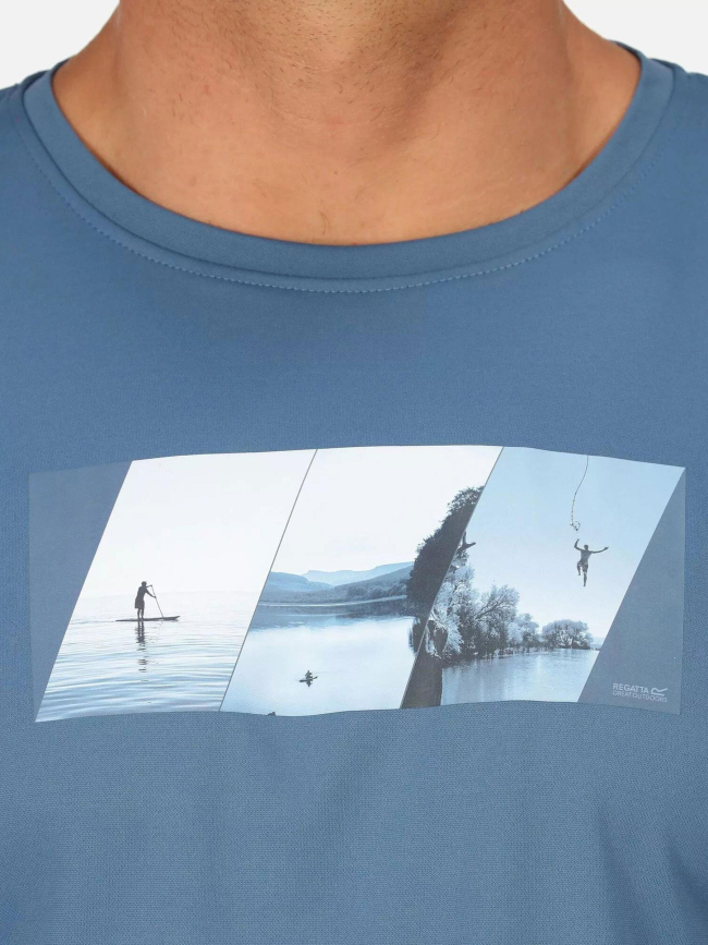 T-shirt de randonnée fingal 7 bleu homme - Regatta