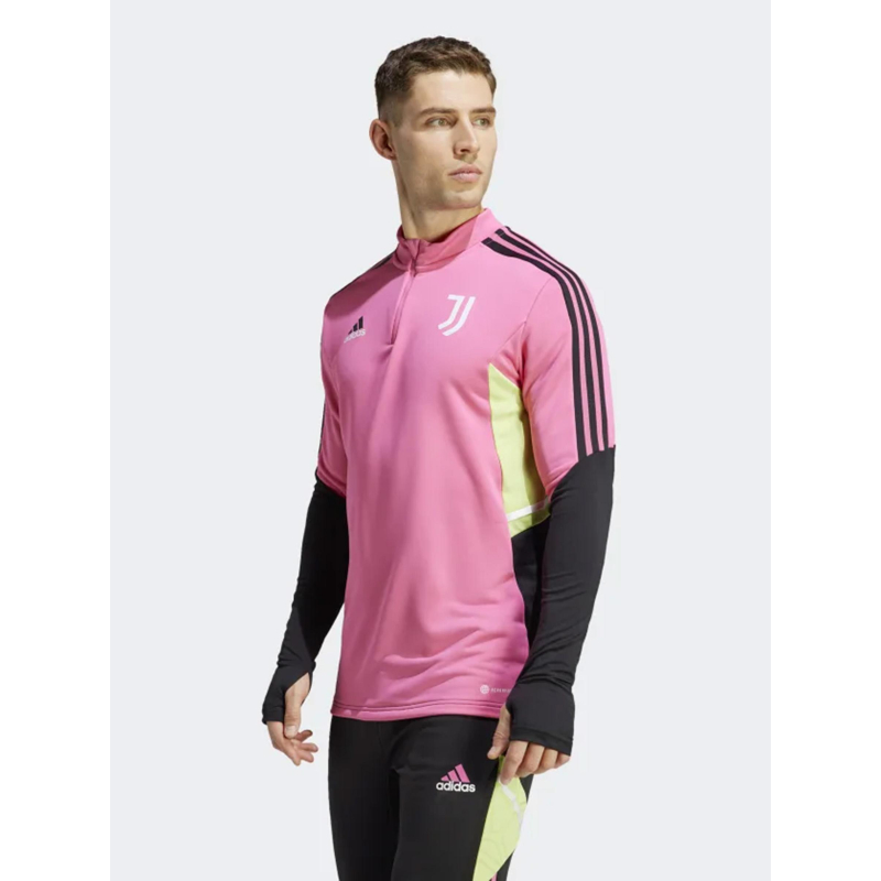 Sweat de football juventus rose noir homme - Adidas
