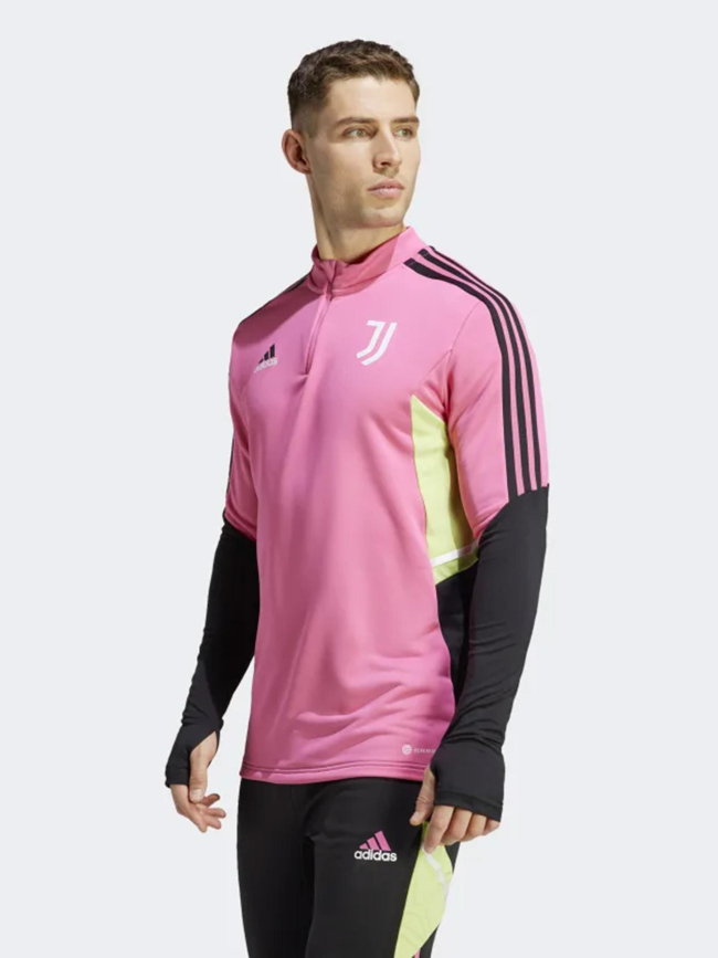 Sweat de football juventus rose noir homme - Adidas