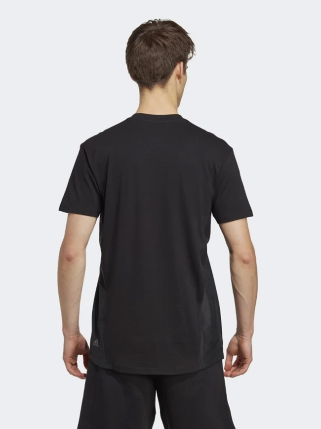 T-shirt ample petit logo noir homme - Adidas