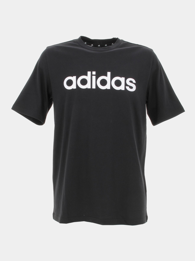 T-shirt linear logo noir garçon - Adidas