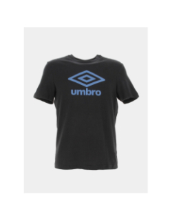 T-shirt uni big logo bleu noir homme - Umbro