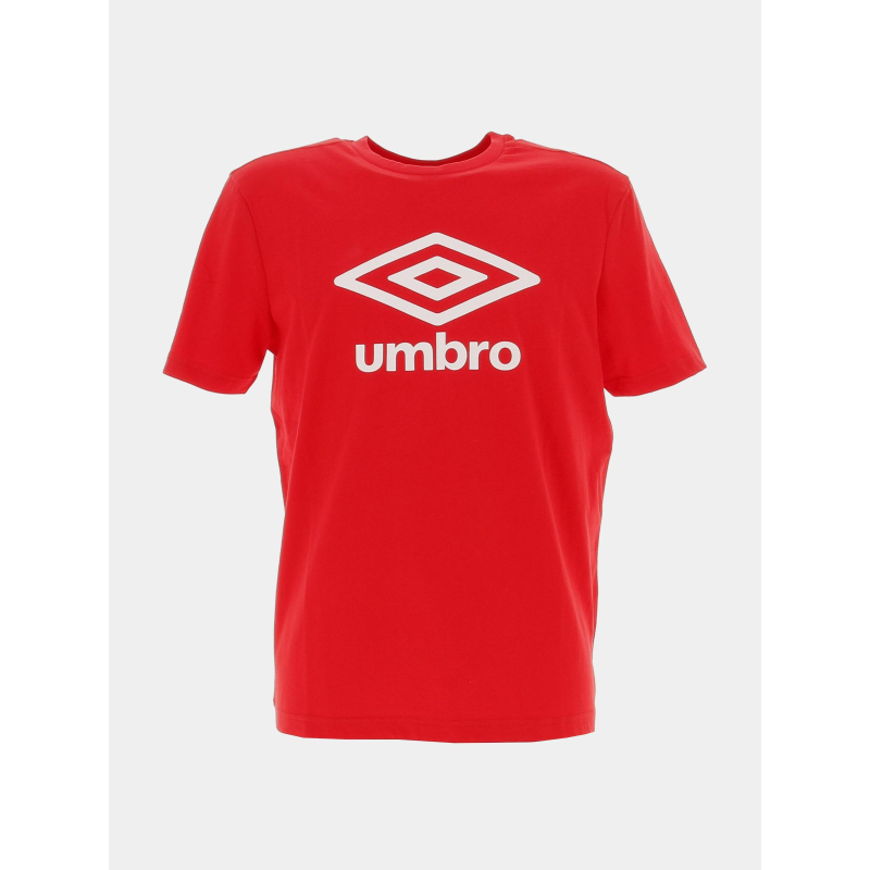 T-shirt uni big logo blanc rouge homme - Umbro