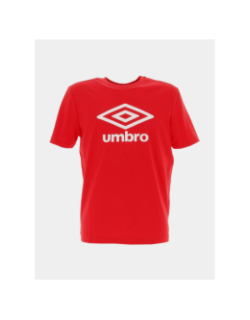 T-shirt uni big logo blanc rouge homme - Umbro