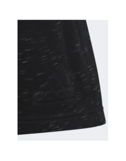 Short jogging de sport big logo noir chiné fille - Adidas