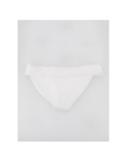 Bas de maillot de bain bikini côtelé bobby blanc femme - Only