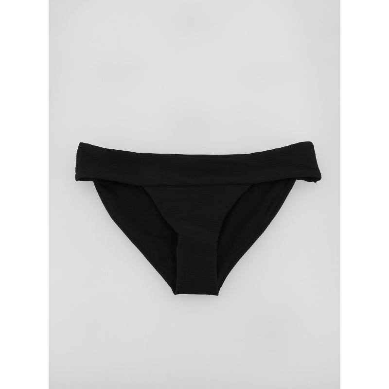 Bas de maillot de bain bikini côtelé bobby noir femme - Only
