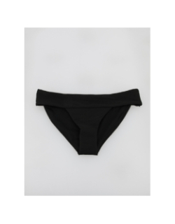 Bas de maillot de bain bikini côtelé bobby noir femme - Only