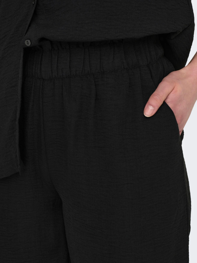 Pantalon fluide large divya noir femme - Jacqueline De Yong