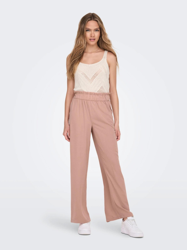 Pantalon fluide large divya rose femme - JDY