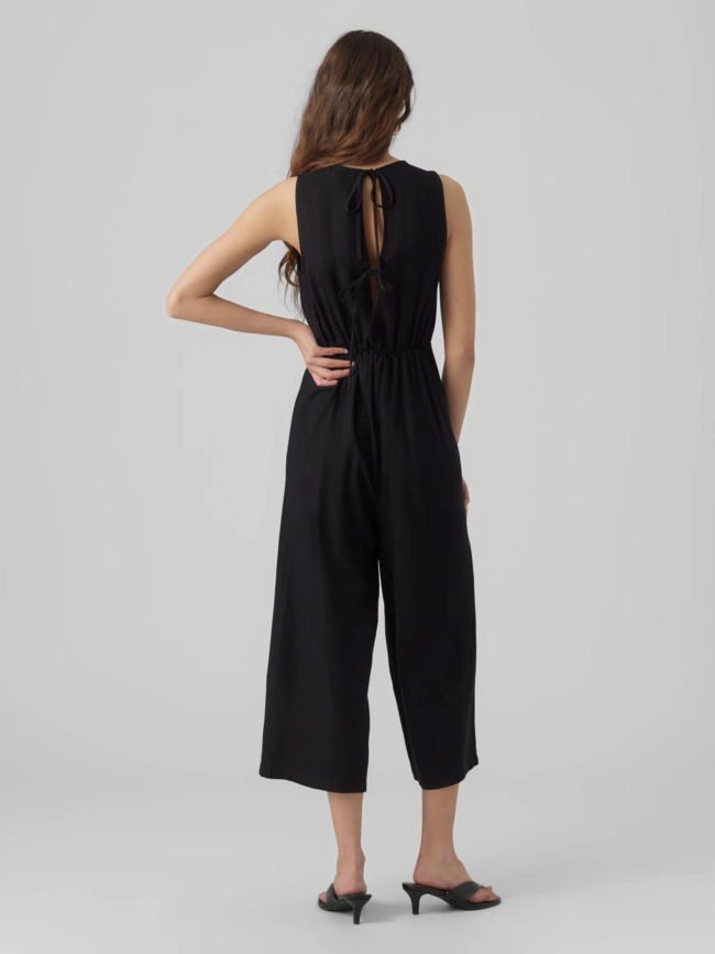 Combinaison pantalon en lin milo noir femme - Vero Moda