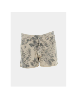 Short à fleurs allover print beige noir femme - Von Dutch