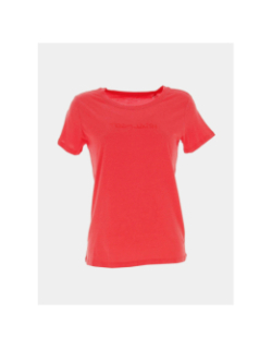 T-shirt logo paillettes ticia rouge fille - Teddy Smith