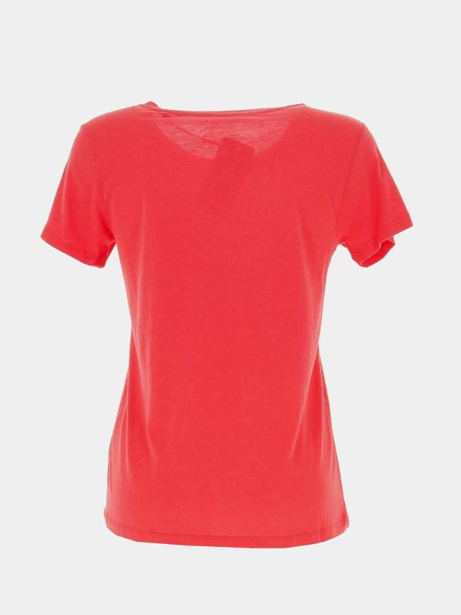 T-shirt logo paillettes ticia rouge fille - Teddy Smith