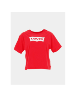 T-shirt crop light bright rouge fille - Levi's