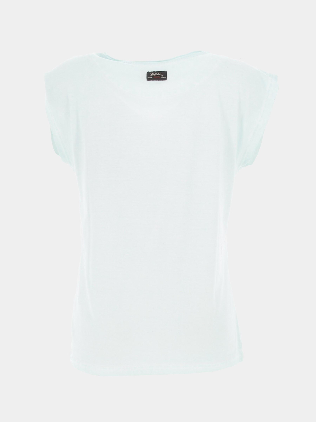 T-shirt print vintage poster bleu vert femme - Von Dutch