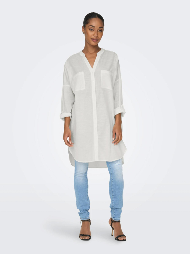 Only robe blanc femme