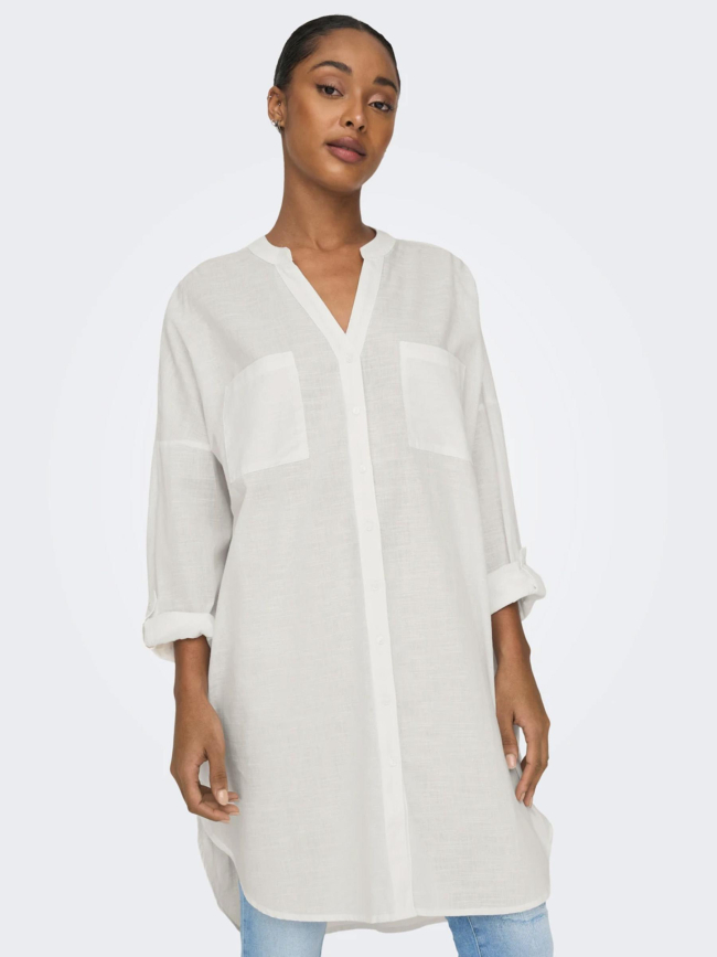 Only robe blanc femme