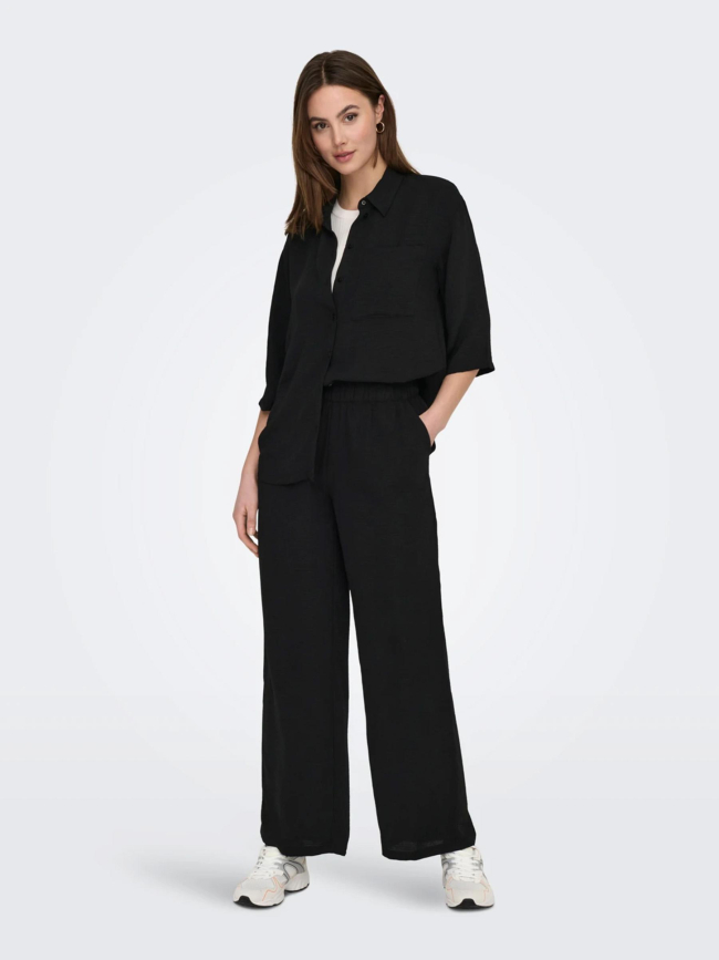 Chemisier ample 3/4 divya noir femme - JDY