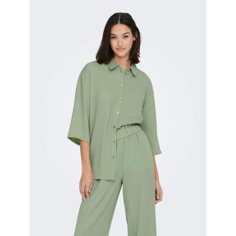 Chemisier ample 3/4 divya vert femme - JDY