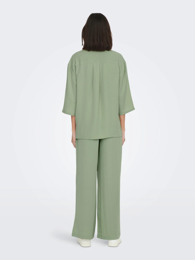 Chemisier ample 3/4 divya vert femme - JDY