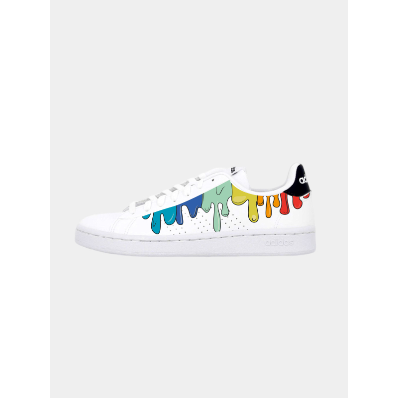 Baskets advantage coulure arc-en-ciel blanc homme - Adidas