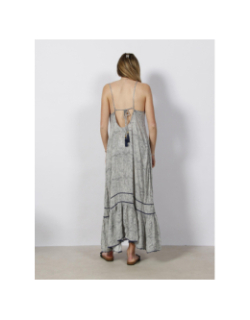 Robe de plage longue imprimés bleu marine femme - Superdry