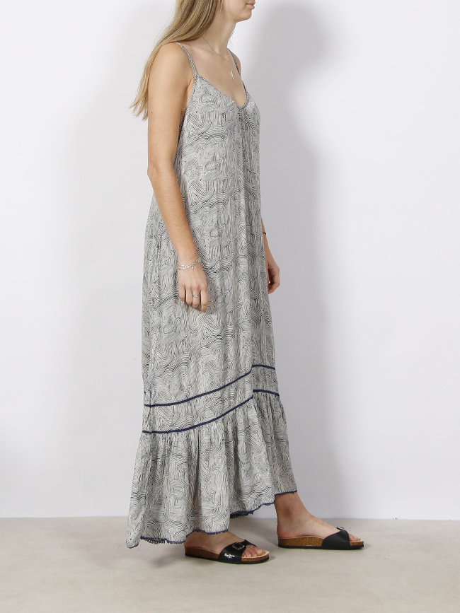 Robe de plage longue imprimés bleu marine femme - Superdry