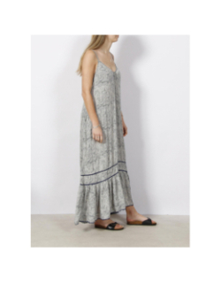 Robe de plage longue imprimés bleu marine femme - Superdry