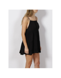 Robe mini de plage vintage cami noir femme - Superdry