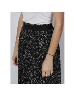 Jupe midi à pois venedig noir femme - Only
