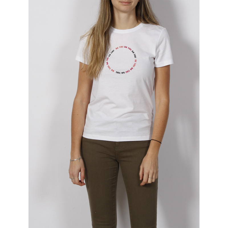 T-shirt regular daya blanc femme - Only